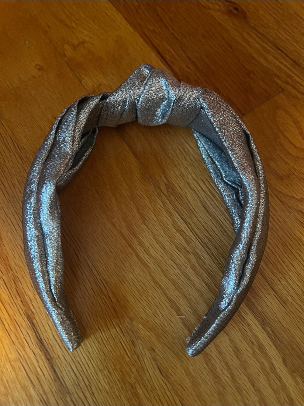 J.Crew Knot Headband Silver Metallic Like New